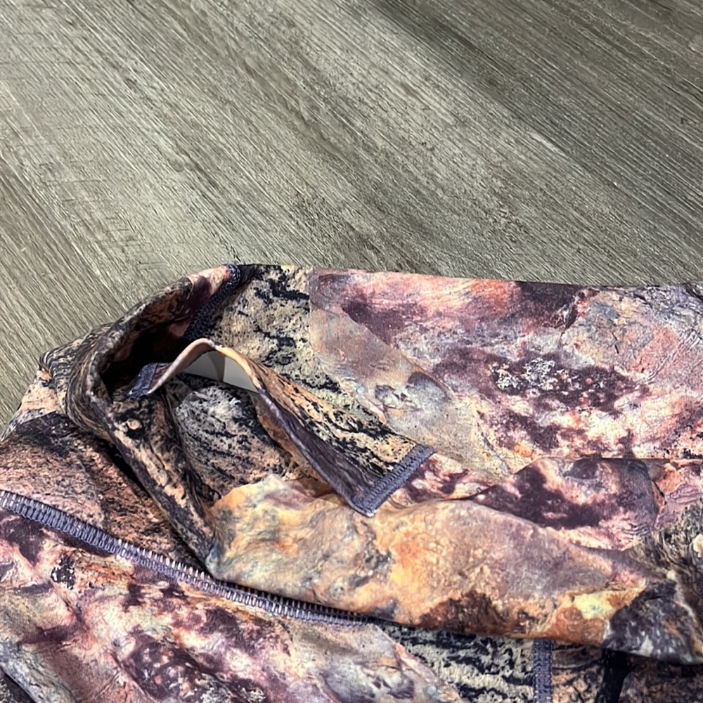 Fabletics Purple Multi Marble-Print Leggings & Sports Bra Set - Picture 10 of 10